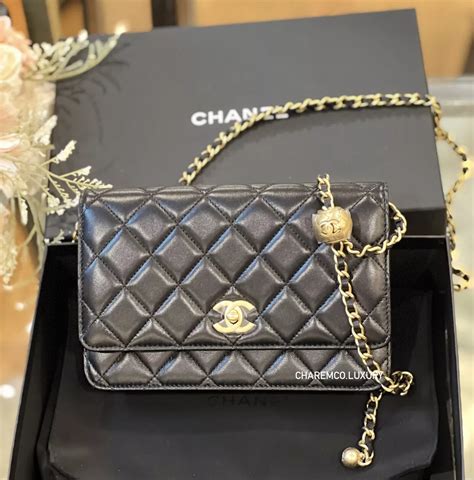 chanel compact double pouch with chain|chanel woc wallet.